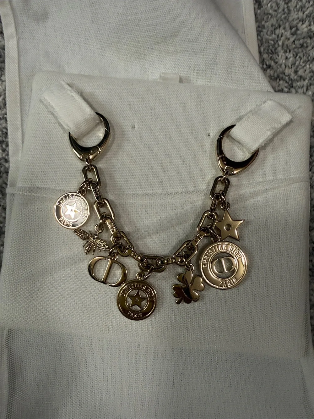 Dior Gold-Tone Charm Chain for Dior Bag